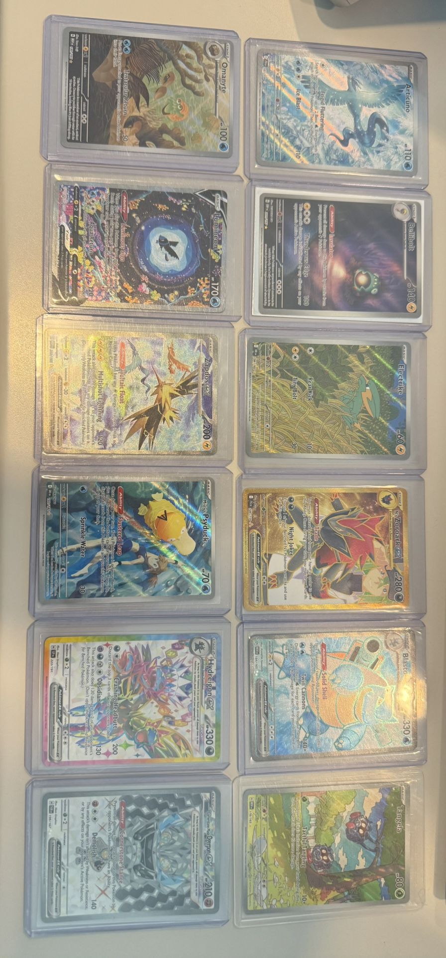 Set of 12 Holo Pokemon Cards- IR's SIR's and Full Arts