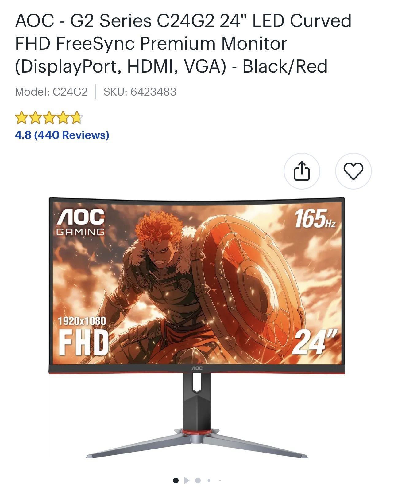 AOC Gaming Monitors