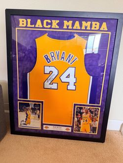Kobe Bryant Signed Jersey Framed Display - PSA/DNA Certified (#B12077)