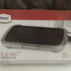 New Never Used Parini 16” X 10” Electric Griddle 