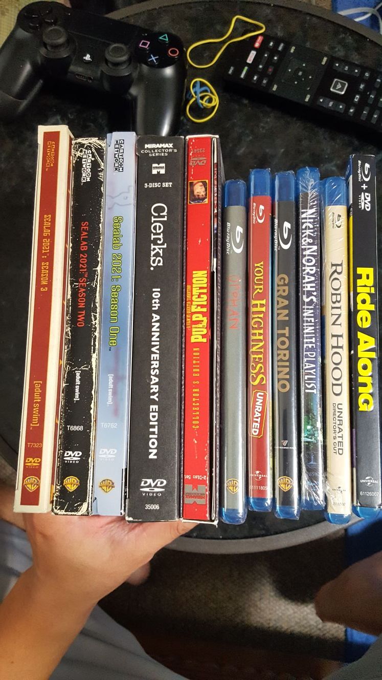 Random Blu Ray and Dvds