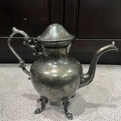 vintage Birmingham Silver Company ornate silverplate teapot