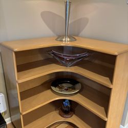 Heywood Wakefield Corner Bookcase