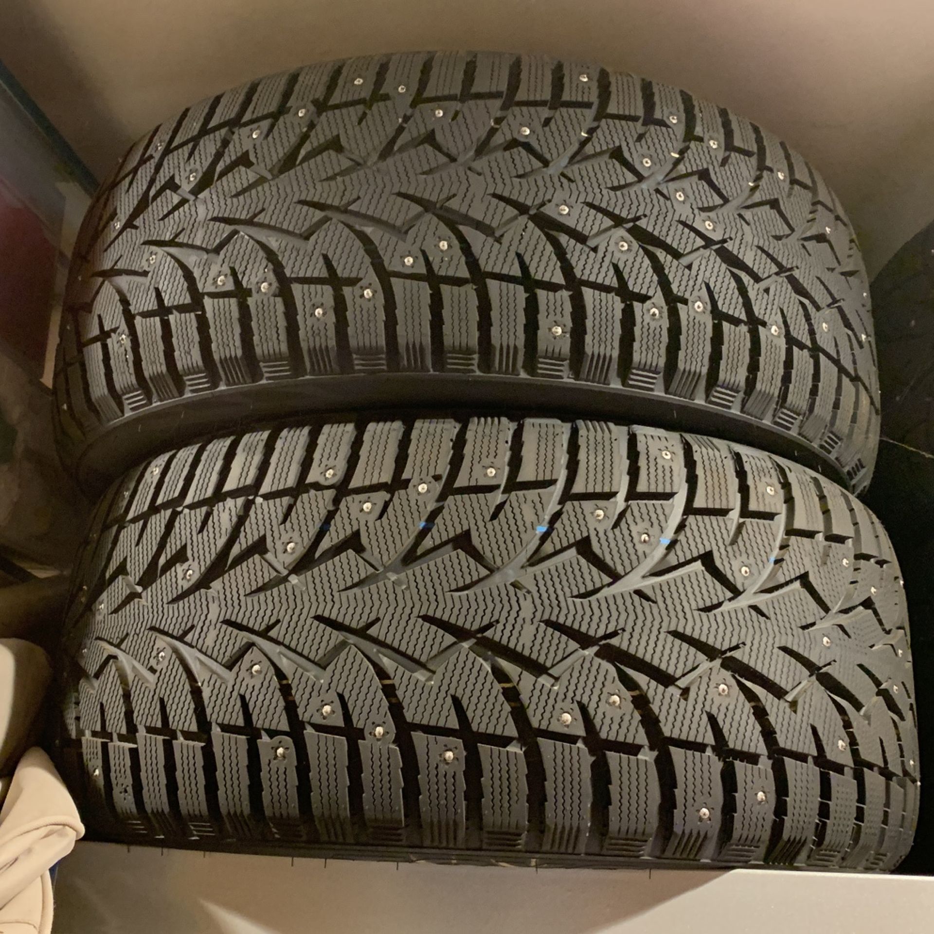 (2) 245/45/19 Studded Snow Tires