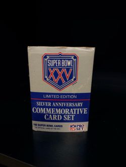 Super Bowl XXV Silver Anniversary Commemorative Card Set