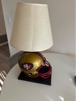 Vintage SF 49ers Football Helmet Lamp