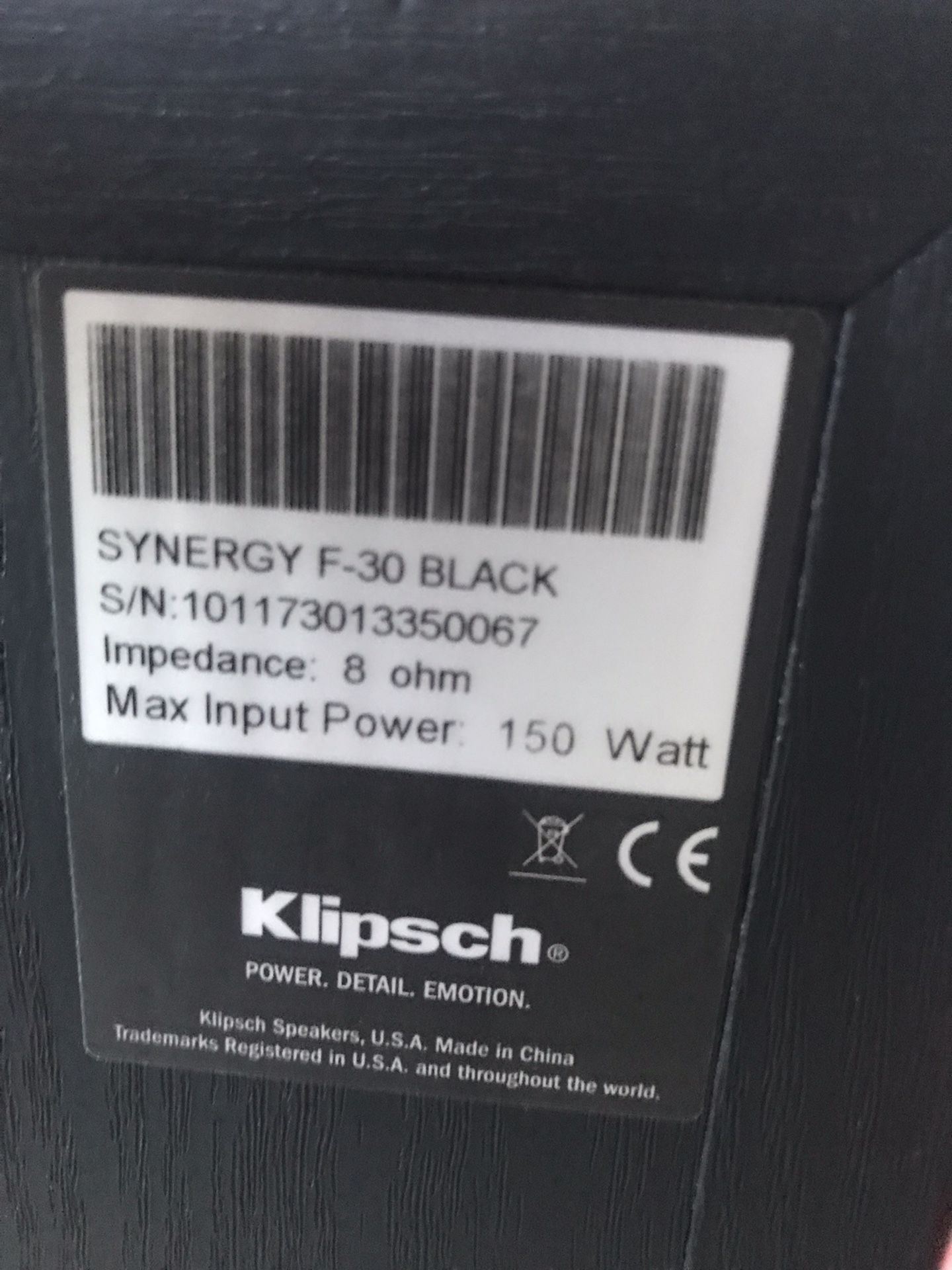 Klipsch Synergy F30 for Sale in Crystal Lake, IL OfferUp