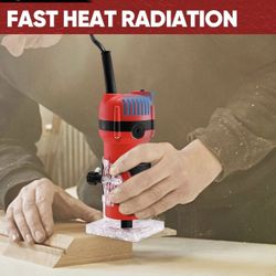 NEW-110V 800W Compact Wood Router Tool for Woodworking with  Router Bits 15-Piece