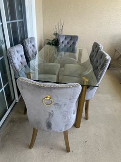 Dining table with chairs