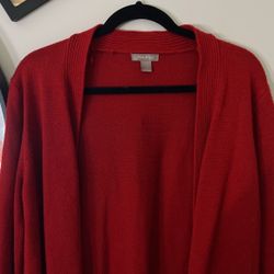 Red cardigan XL