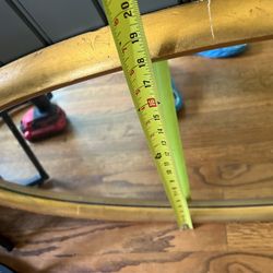 Oval Mirror Gold Tone