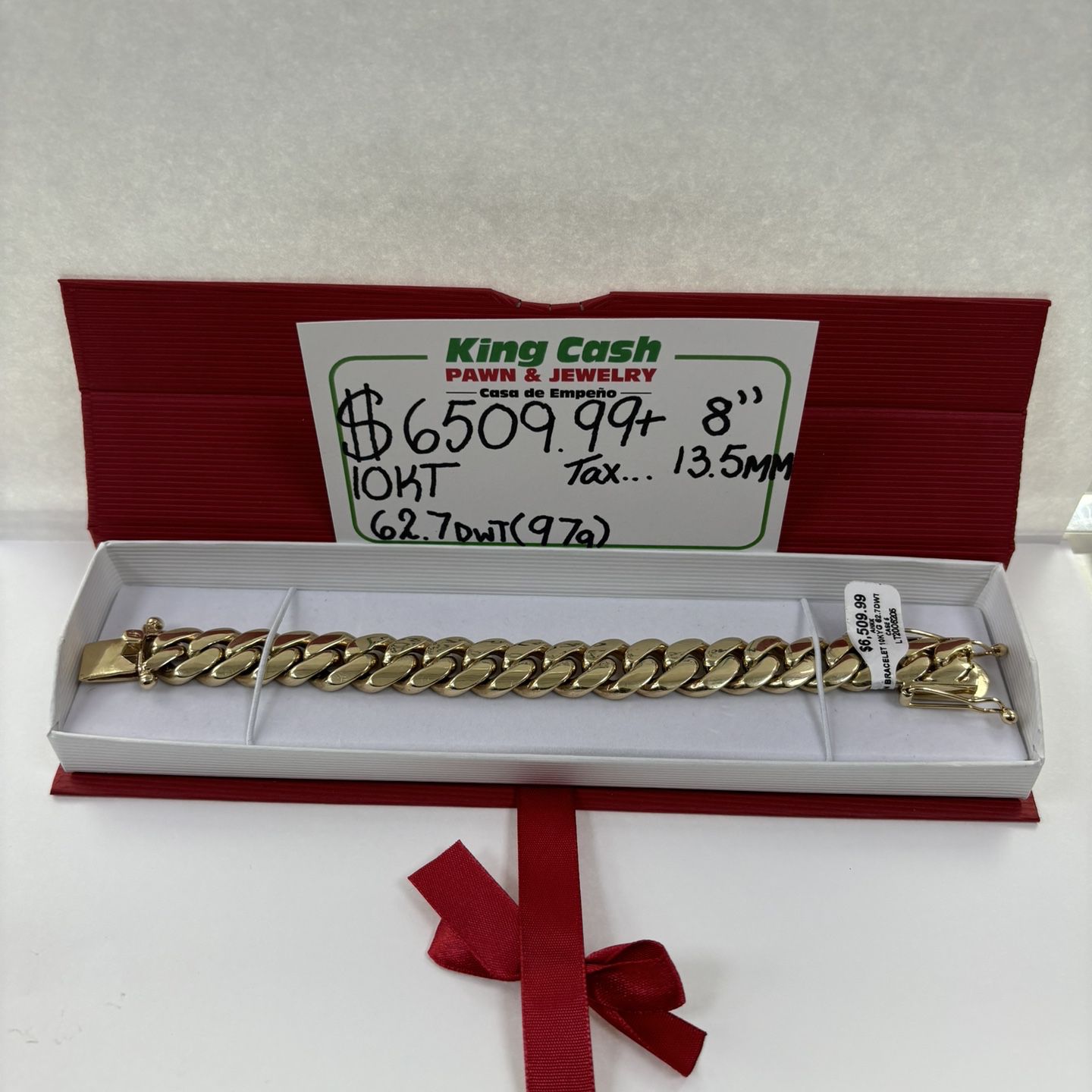 10K Cuban Link Bracelet 