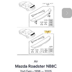 Mazda Miata Spoiler (gold)