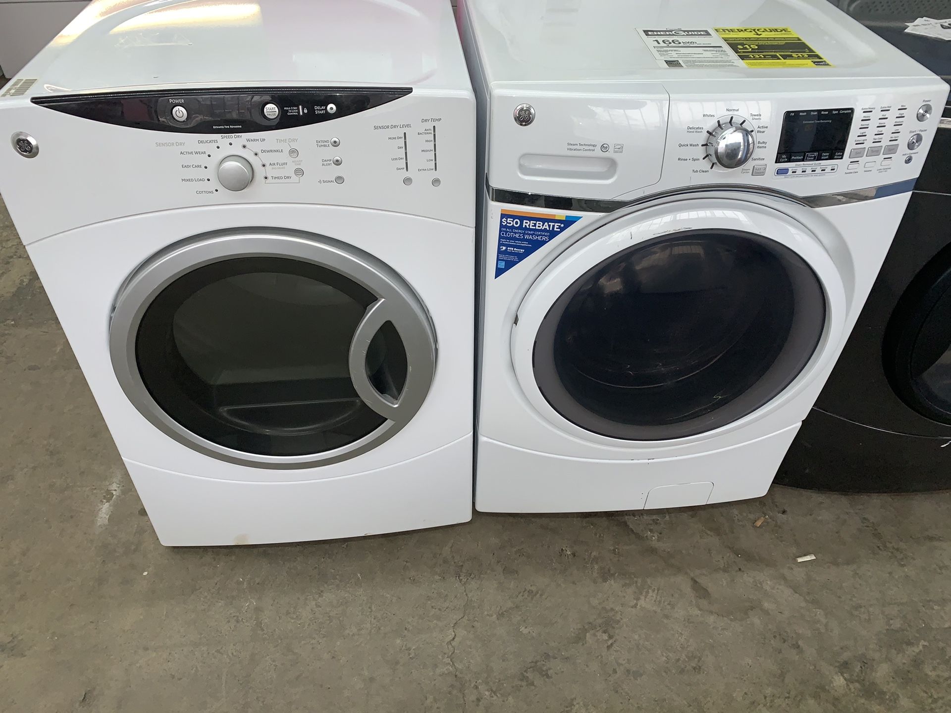 GE Washer and dryer gas