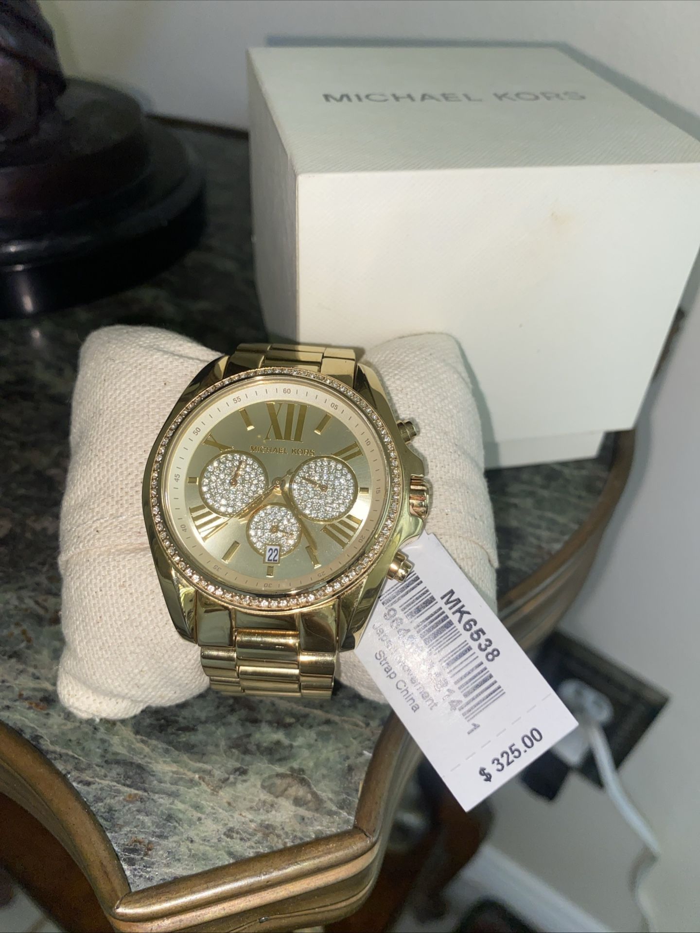 Michael Kors Bradshaw Pavé Mk6538 Gold Bedazzled Watch