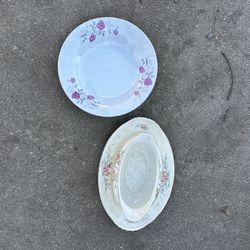 Rose servingware small bowl gravy boat