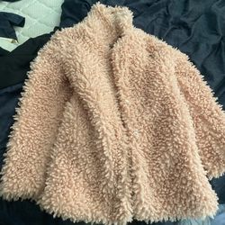 Pink Fuzzy Formal Jacket