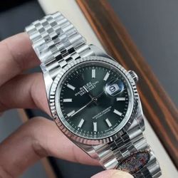 (500$)Rolex Datejust 36 126334 Mint Green Dial Fluted Bezel Jubilee 36mm