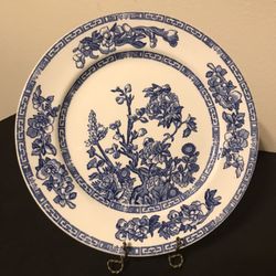 John Maddock & Sons Royal Vitreous 9 1/2” Plate CE Wheelock & Co Indian Tree