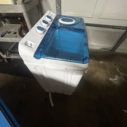 26 Ibs Semi-Automatic Twin Tub Washing Machine with Drain Pump