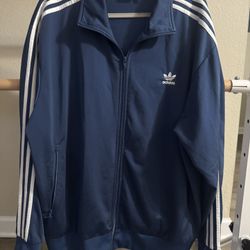 Adidas Blue 2xl Tracksuit Jacket