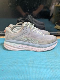 Hoka One One Bondi 7 Women's Size 11 Running Shoes Blue Fog