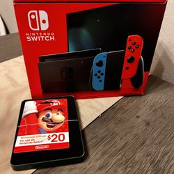 New Nintendo Switch With A $20 Gift Card