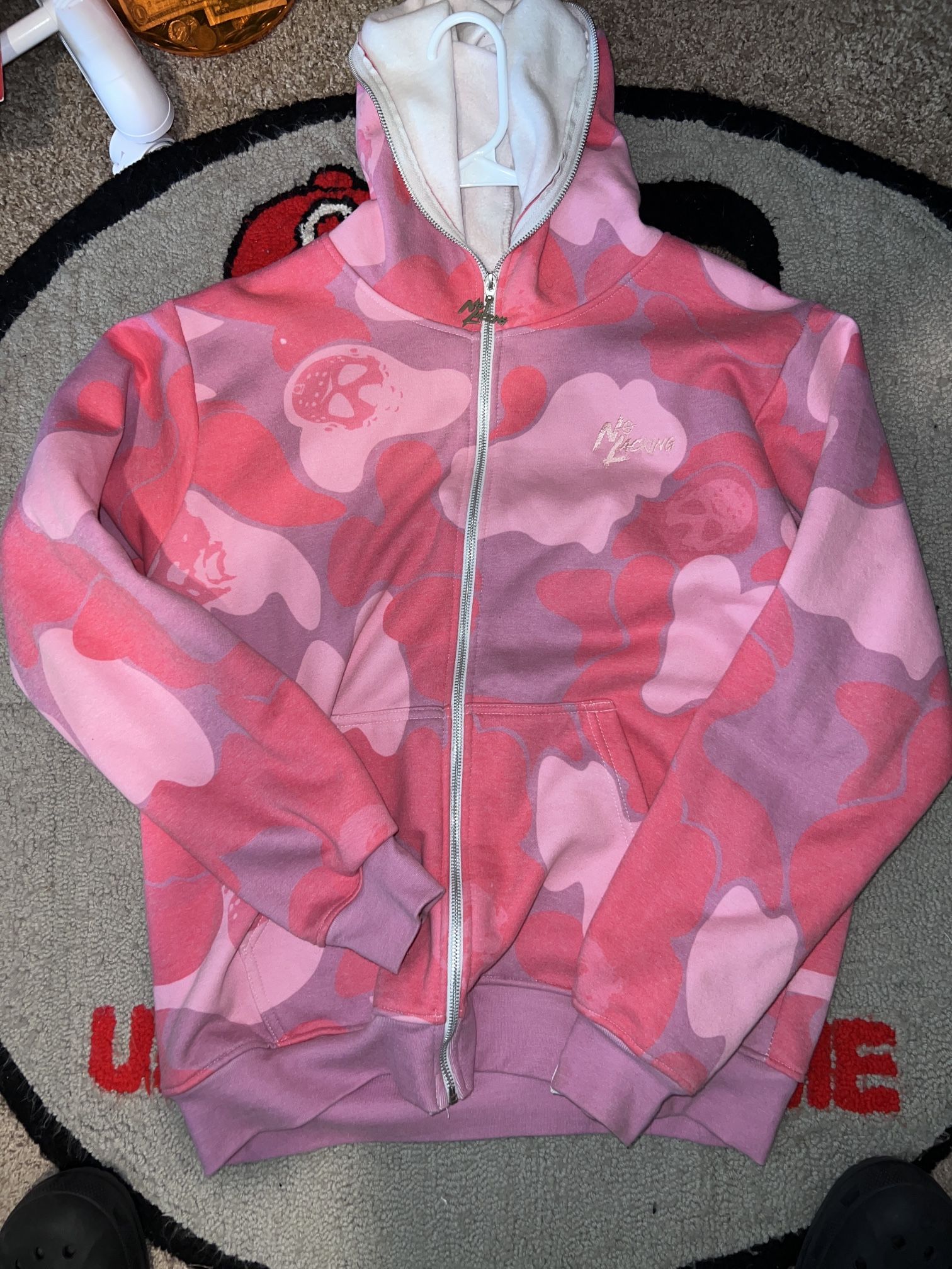 NO LACKIN PINK CAMO HOODIE 