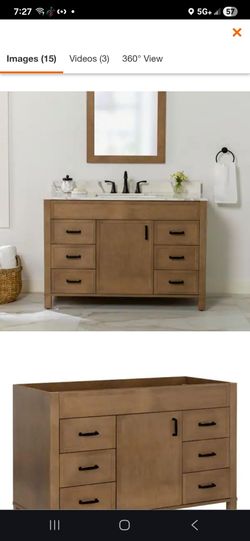 Winsome 48 in. Bath Vanity Cabinet without Top in Sand