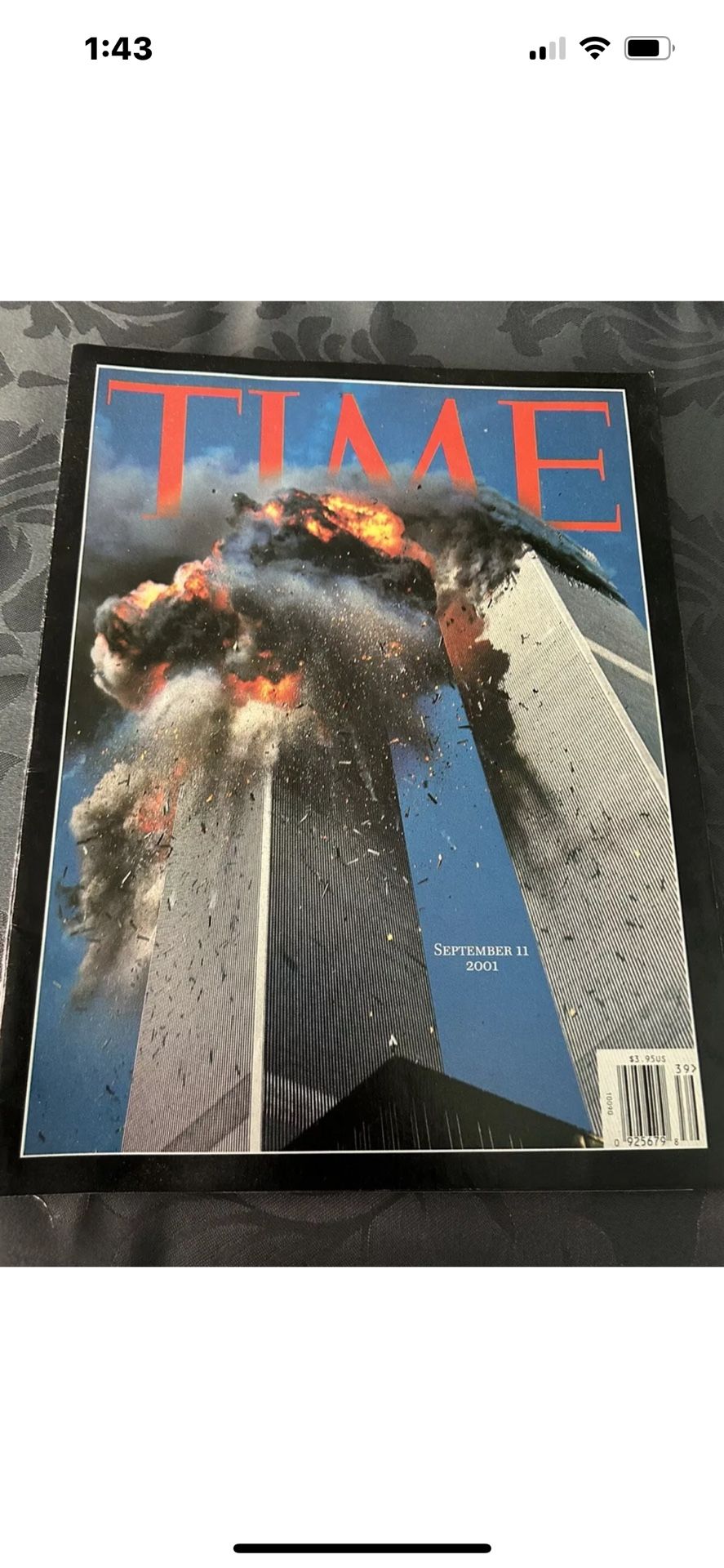Time Magazine 9/11 September 11 2001 World Trade Center Twin Towers Issue