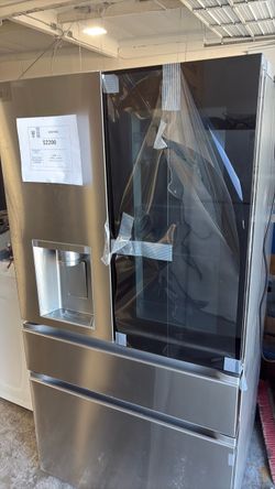 LG InstaView Custom Color Screen Refrigerator!