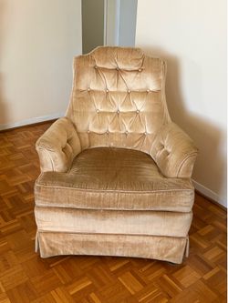 Sitting room chair. 34” deep x 31” wide x 3’ tall