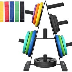 Weight Plate Rack Tree 2”holder Holds 400lbs Brand New