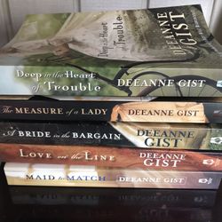 Lot Of 5 Romance Novels Softcover Books By Deeane Gist Like New