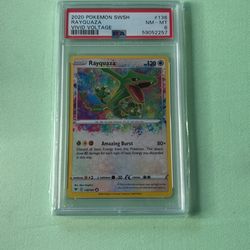 Pokemon Rayquaza PSA 8 Slab