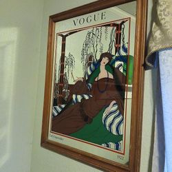 Painted VOUGE mirror 