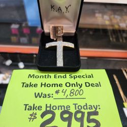 TAKE HOME DEAL!! DIAMOND CROSS PENDANT!!