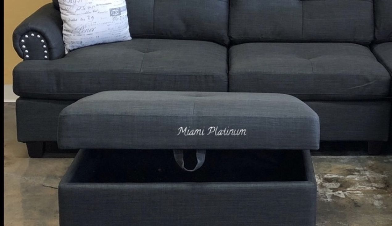 Sectional With Ottoman /// Financing Available