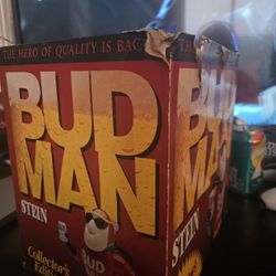 Rare Collectable BeerStein BudMan 1 Of 3that I Own