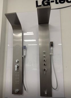 Brand New Stainless Steel Shower Panel Tower System - Massage Jets & Rainfall