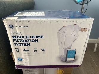 GE Whole House Water Filtration System (GXWH70M), Smart Connected with Leak Detection & Remote Water Shutoff, Reduces Sediment, Rust & More, Install K