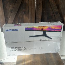 New Samsung 27" FHD IPS Computer Monitor, AMD FreeSync, HDMI & VGA (T350 Series) 