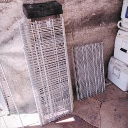 X12 Metal Wire Shelves All 16" Wide Half 27 Long Half 44 Long Sold As Set Only  No Deliveries 