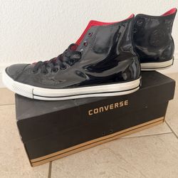 Patent leather high top converse size 11