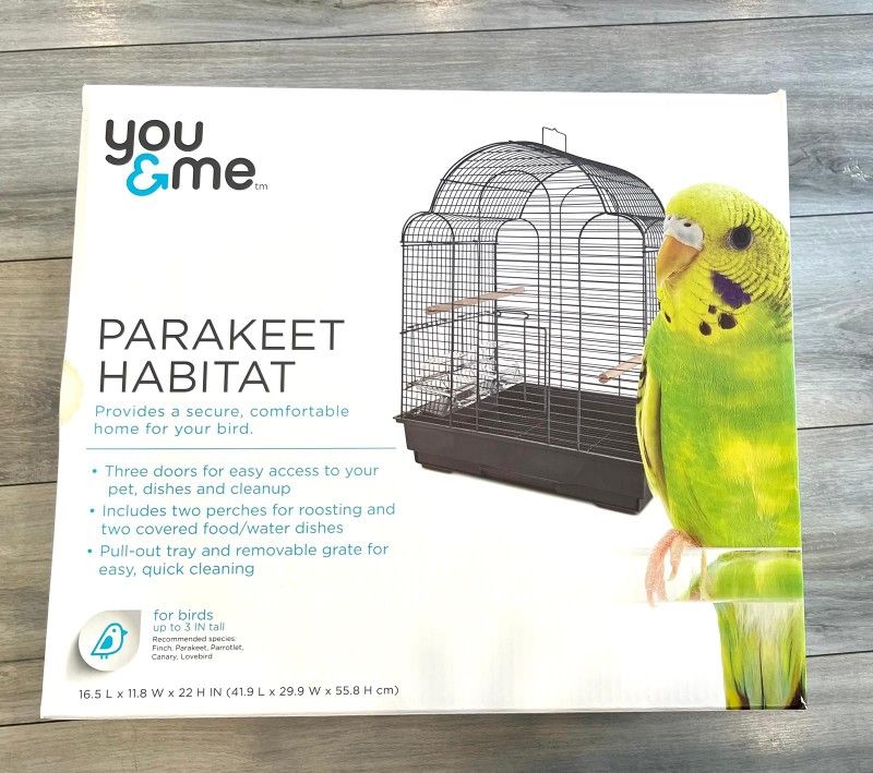 Brand New You & Me Parakeet Scallop Top Bird Cage