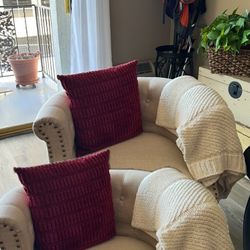 Like New Fabric Occasional Chairs 