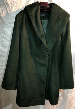 dark green Metaphor brand wrap coat Sz XXL