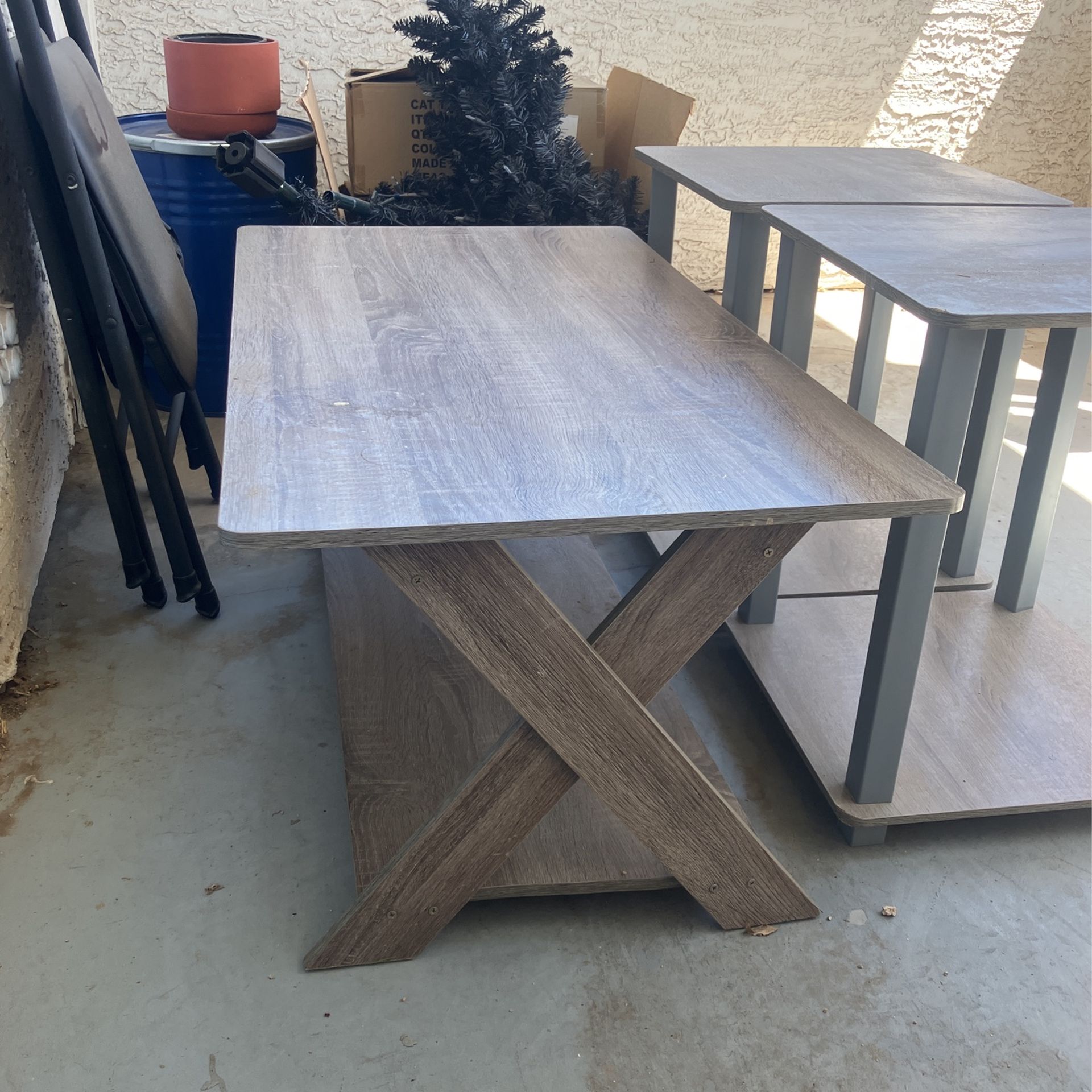 Coffee Table Plus Two End Table Set