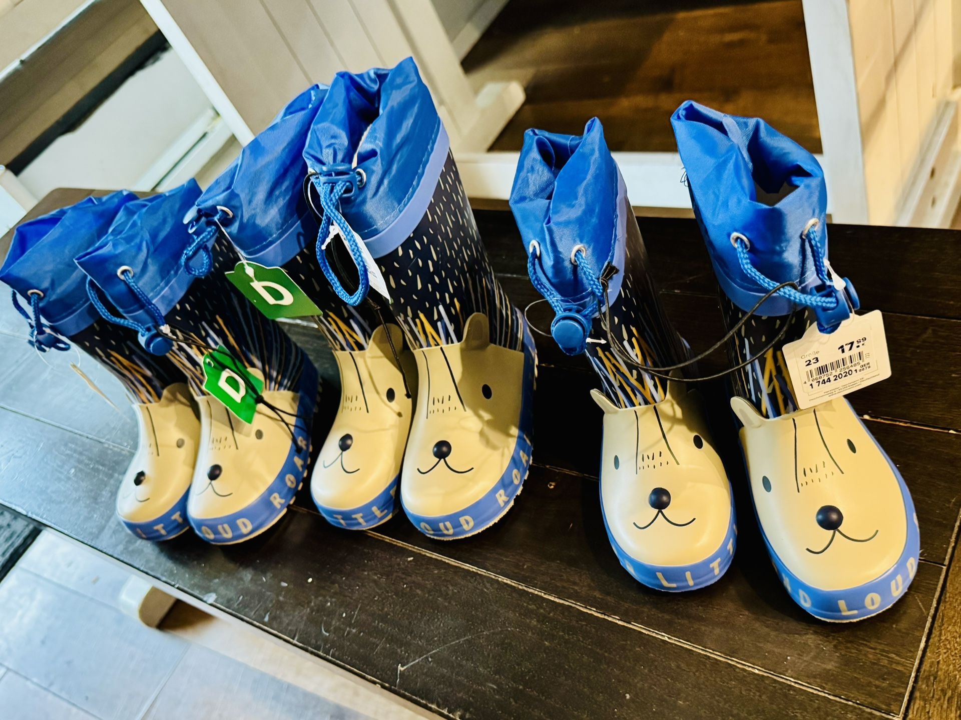 3 Toddler Rain Boots, Brand New