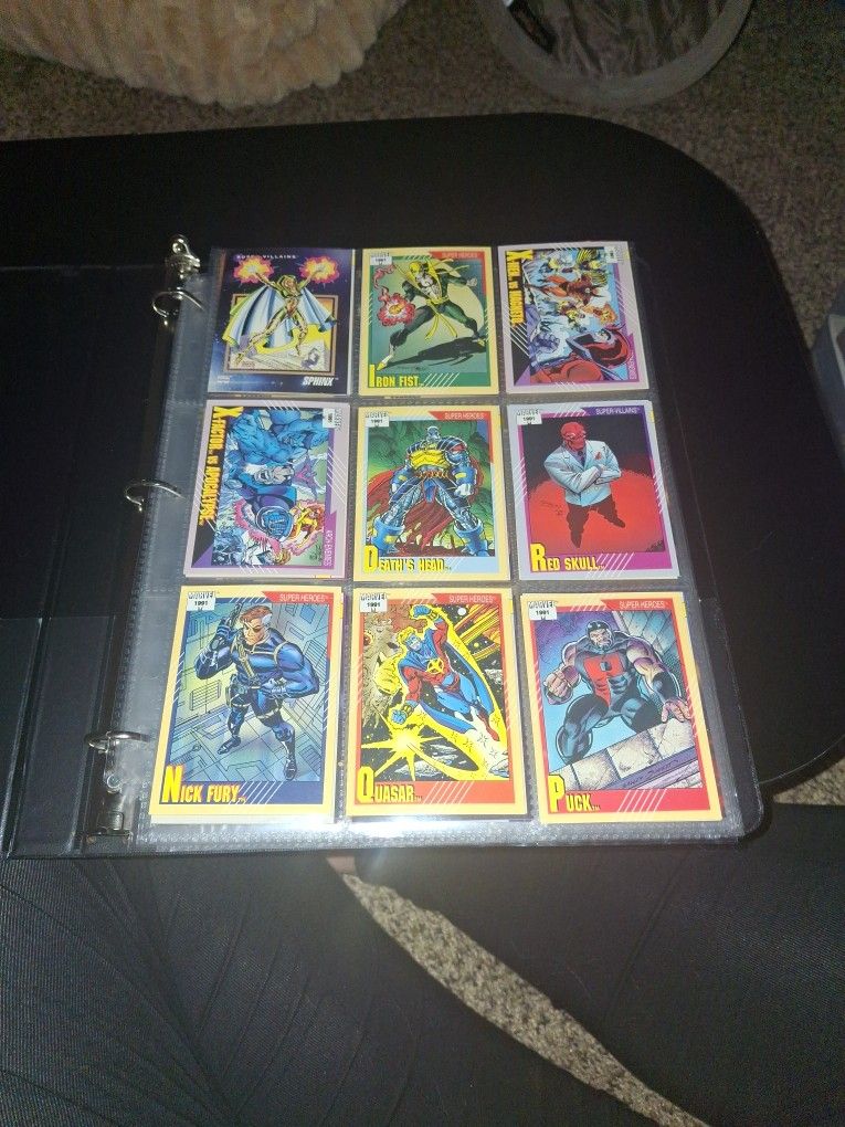 1991 And 1992 Marvel Trading Cards